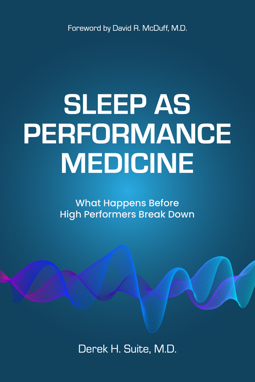 Sleep as Performance Medicine — book cover, foreword by David R. McDuff, MD