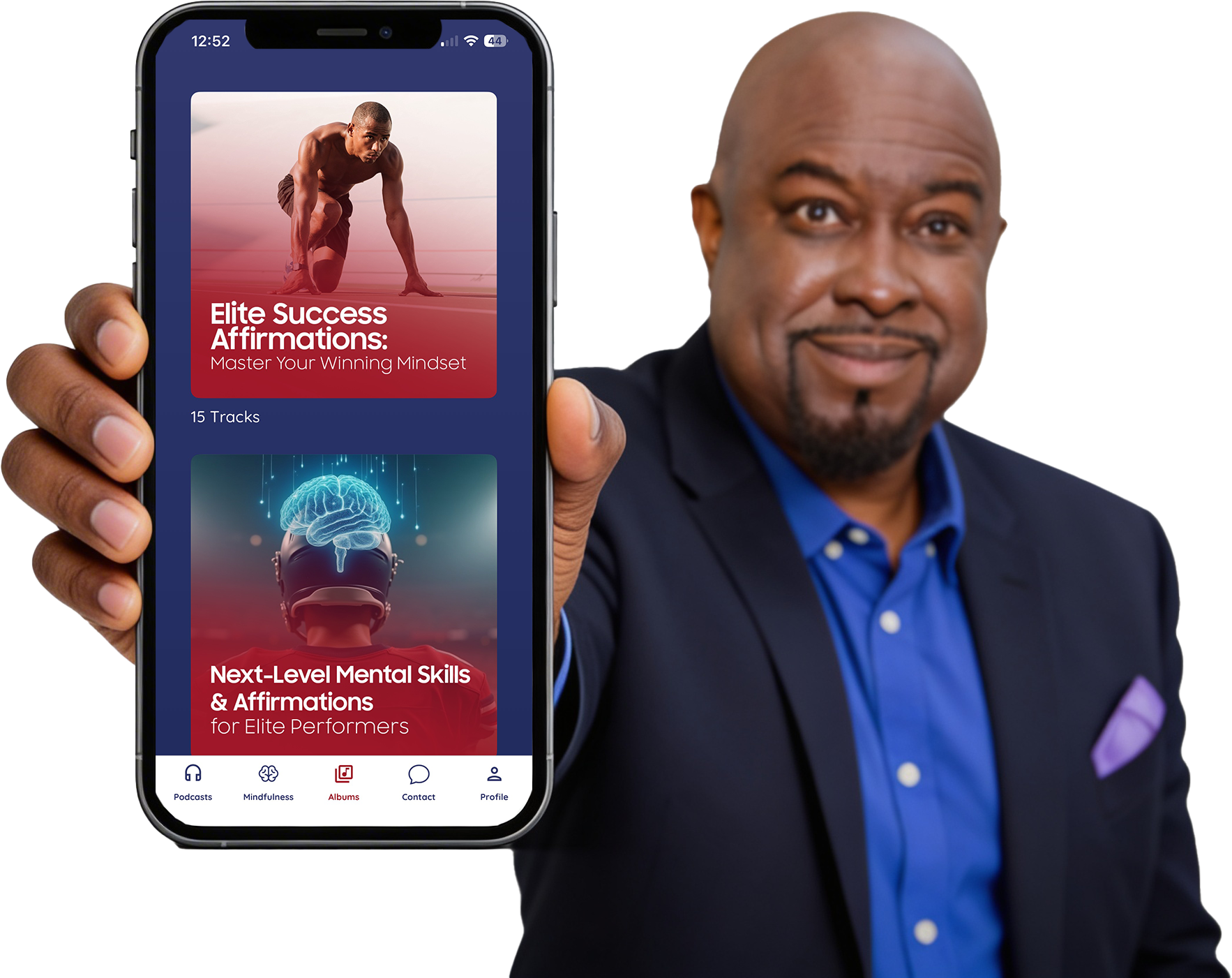 The Suite Spot app, showing an audio session in progress